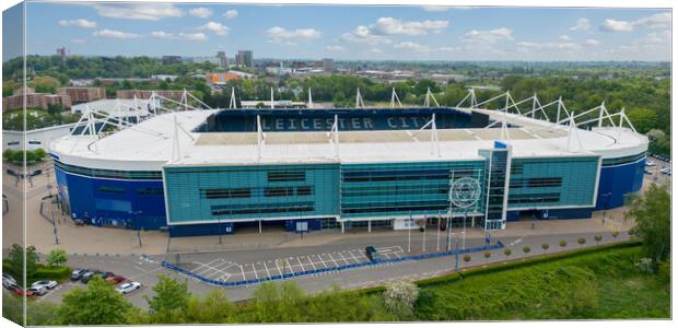 The King Power Stadium Canvas Print by Apollo Aerial Photography