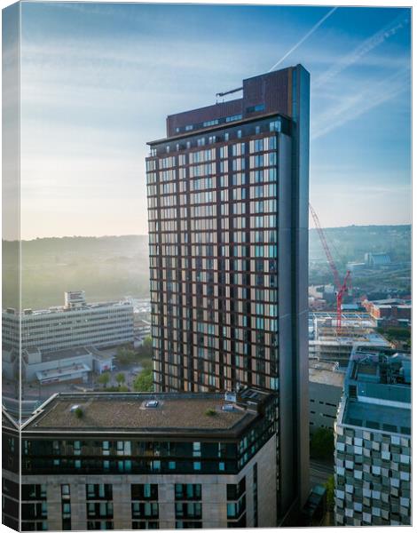 St Pauls Tower, Sheffield Canvas Print by Apollo Aerial Photography