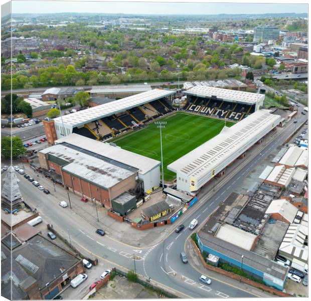 Meadow Lane Notts County Canvas Print by Apollo Aerial Photography
