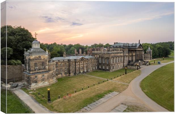 Wentworth Woodhouse Aerial View Canvas Print by Apollo Aerial Photography