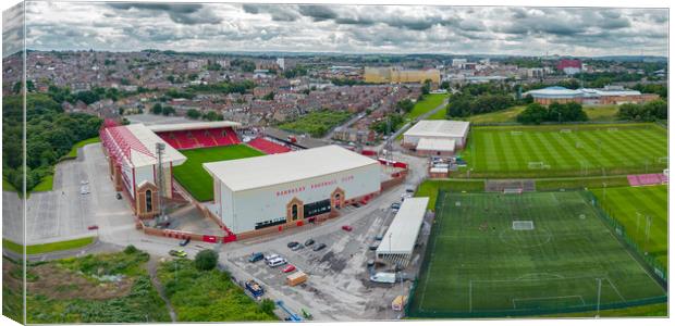 Oakwell Stadium Panorama Canvas Print by Apollo Aerial Photography