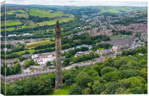 Wainhouse Tower Panorama Canvas Print by Apollo Aerial Photography
