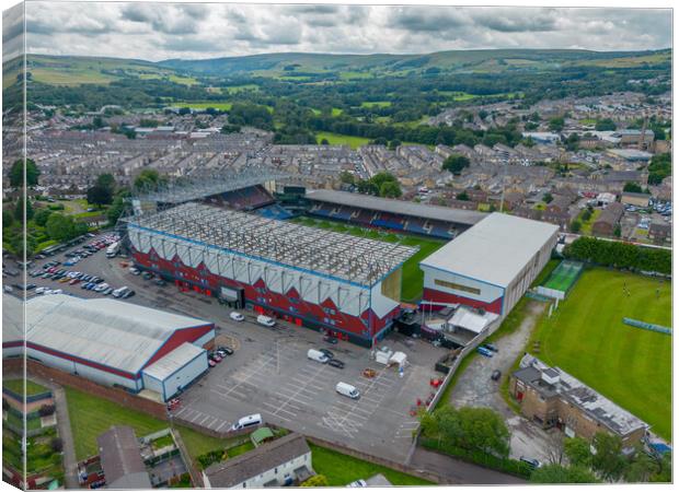Turf Moor Burnley FC Canvas Print by Apollo Aerial Photography
