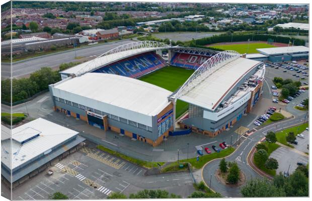 The DW Stadium Wigan Canvas Print by Apollo Aerial Photography