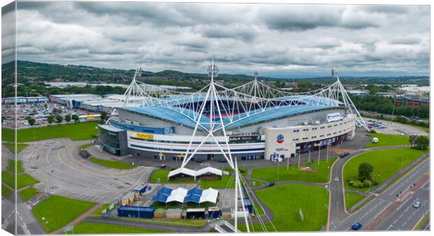 Bolton Wanderers FC Canvas Print by Apollo Aerial Photography