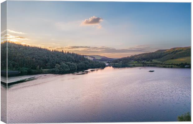 Ladybower & Derwent Valley Canvas Print by Apollo Aerial Photography
