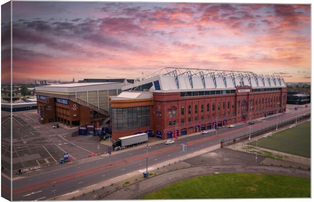 Ibrox Home of the Gers Canvas Print by Apollo Aerial Photography