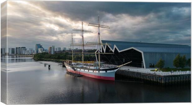 The Tall Ship Glenlee Canvas Print by Apollo Aerial Photography