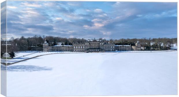 Wentworth Woodhouse Winter Majesty Canvas Print by Apollo Aerial Photography