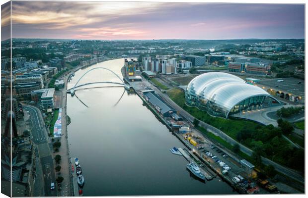 Newcastle Tyne View Canvas Print by Apollo Aerial Photography
