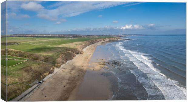 Seaham Glass Beach Canvas Print by Apollo Aerial Photography