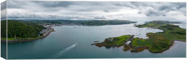 Entrance to Oban Canvas Print by Apollo Aerial Photography