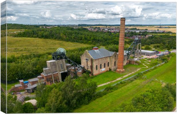 Pleasley Pit From The Air Canvas Print by Apollo Aerial Photography