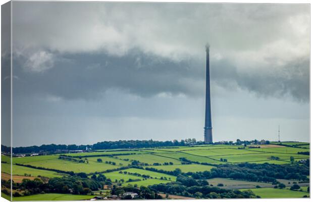 Storms on Emley Moor Canvas Print by Apollo Aerial Photography