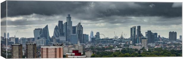 Stormy London Skyline Canvas Print by Apollo Aerial Photography