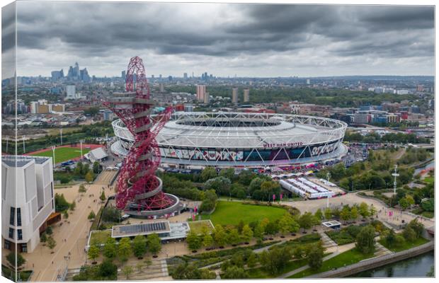 The City of London Stadium Canvas Print by Apollo Aerial Photography