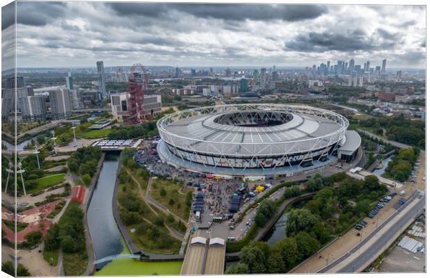The City of London Stadium Canvas Print by Apollo Aerial Photography