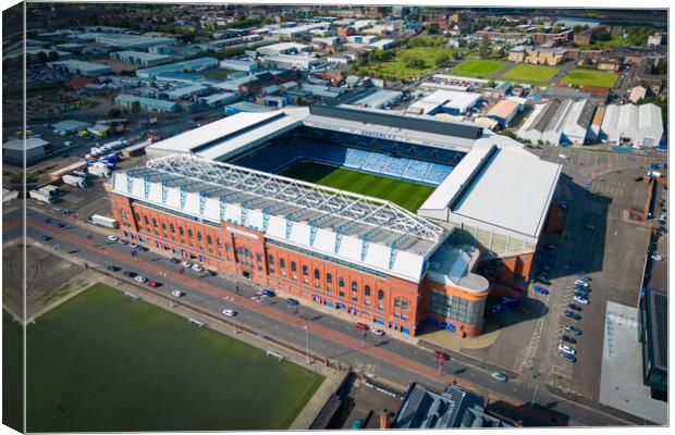 Glasgow Rangers FC Canvas Print by Apollo Aerial Photography