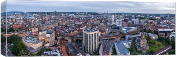 Newcastle Skyline Canvas Print by Apollo Aerial Photography
