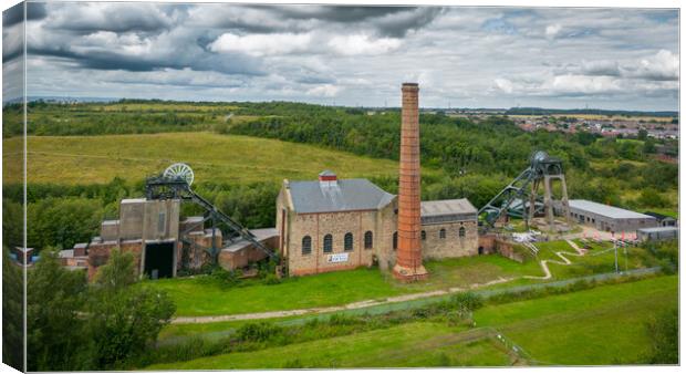 Pleasley Pit Canvas Print by Apollo Aerial Photography