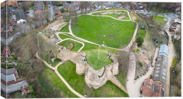 Pontefract Castle Canvas Print by Apollo Aerial Photography