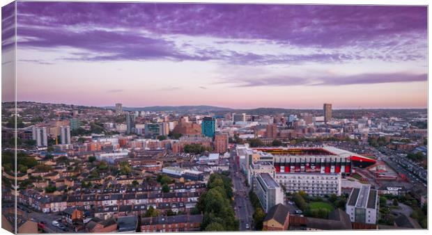 Sheffield is Red Canvas Print by Apollo Aerial Photography