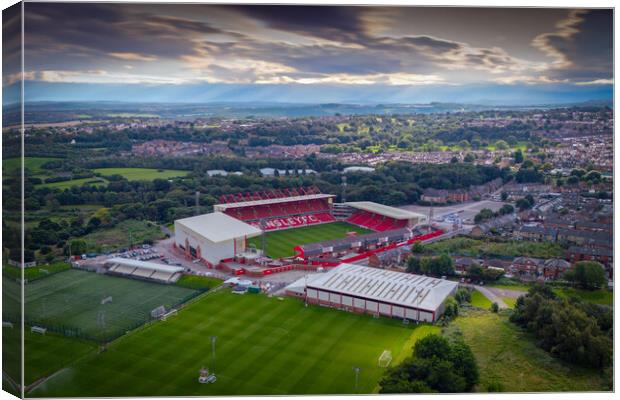 Oakwell Sun Light Canvas Print by Apollo Aerial Photography