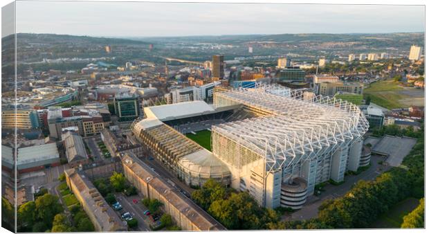 St James Park From The Air Canvas Print by Apollo Aerial Photography