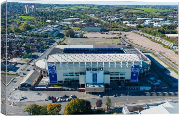 Elland Road From The Air Canvas Print by Apollo Aerial Photography