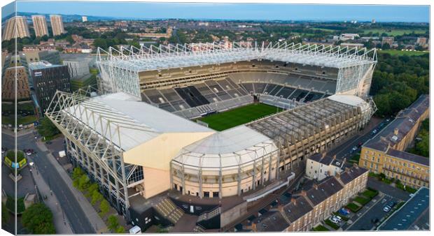 Newcastle United FC Canvas Print by Apollo Aerial Photography