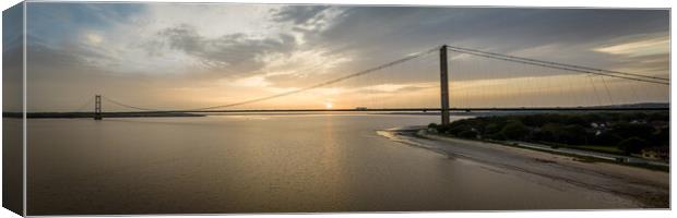Bridge on the Humber Canvas Print by Apollo Aerial Photography