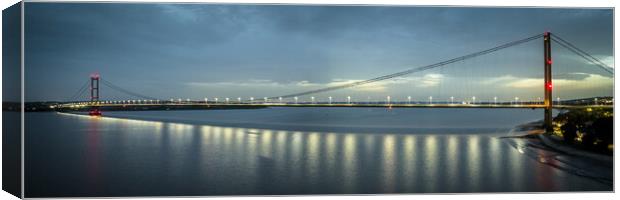 Humber Bridge Lights Canvas Print by Apollo Aerial Photography