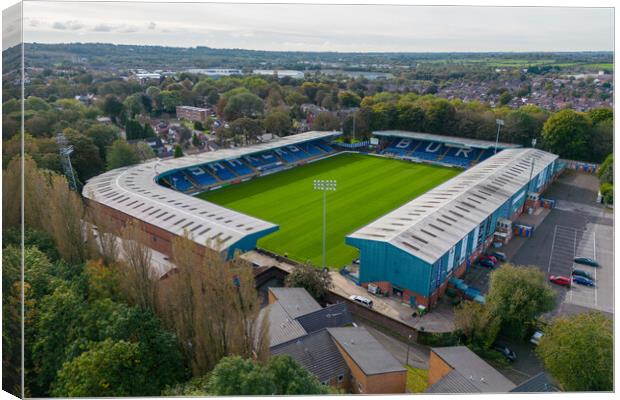 Gigg Lane Bury AFC Canvas Print by Apollo Aerial Photography