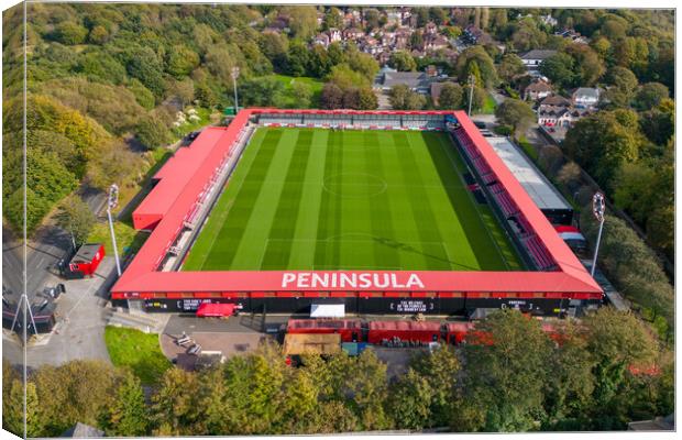 Peninsula Stadium Salford  Canvas Print by Apollo Aerial Photography