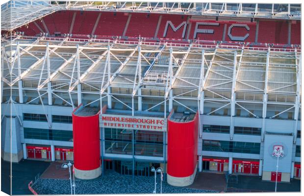 The Riverside Stadium Canvas Print by Apollo Aerial Photography