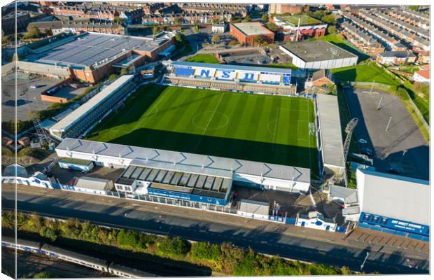 Hartlepool United FC Canvas Print by Apollo Aerial Photography