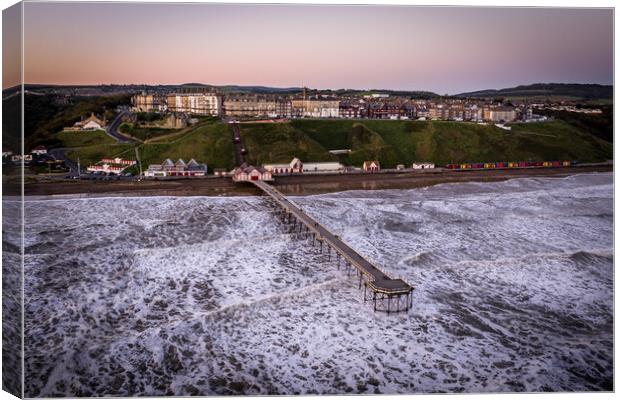 Saltburn by the sea Sunrise Canvas Print by Apollo Aerial Photography
