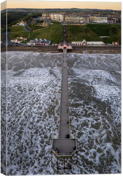Saltburn By The Sea Canvas Print by Apollo Aerial Photography