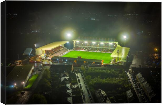 Oakwell after Dark Canvas Print by Apollo Aerial Photography
