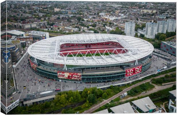 Emirates Stadium Canvas Print by Apollo Aerial Photography