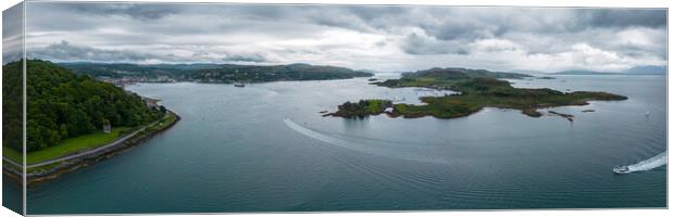 Welcome to Oban Canvas Print by Apollo Aerial Photography