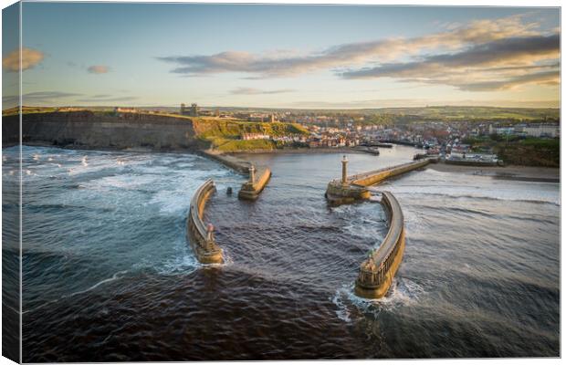 Whitby seascape Canvas Print by Apollo Aerial Photography