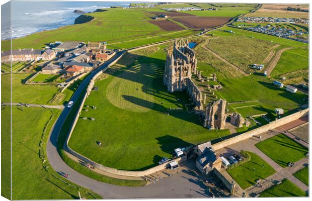 Whitby Abbey Canvas Print by Apollo Aerial Photography