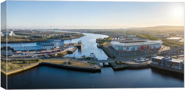 The Riverside Panorama Canvas Print by Apollo Aerial Photography