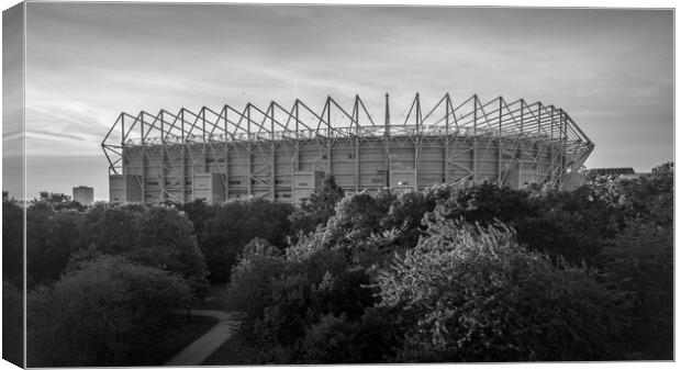 St James Park Black and White Canvas Print by Apollo Aerial Photography