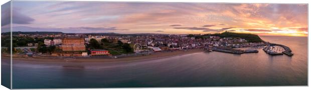 Scarborough South Bay Sunrise Canvas Print by Apollo Aerial Photography
