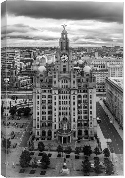 The Royal Liver Building Canvas Print by Apollo Aerial Photography