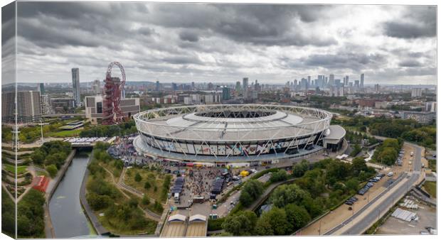 West Ham Olympic Stadium Canvas Print by Apollo Aerial Photography