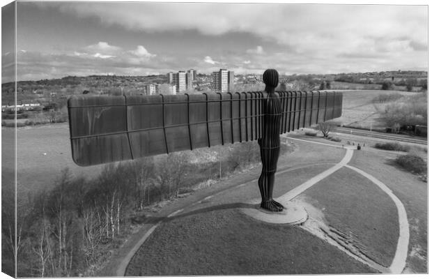 Angel of the North Canvas Print by Apollo Aerial Photography