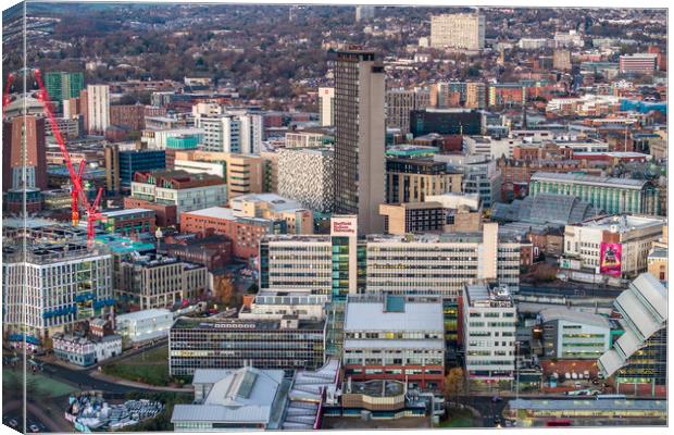 Sheffield Highrises  Canvas Print by Apollo Aerial Photography